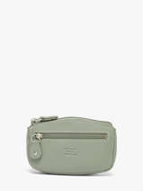 Porte-monnaie Caviar Cuir Crinkles Vert caviar 14036