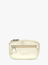 Porte-monnaie Caviar Cuir Crinkles Or caviar 14036