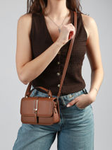 Sac Bandouli�re Grained Miniprix Marron grained 1036-vue-porte