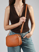 Sac Bandouli�re New Grain Miniprix Orange new grain 1464-vue-porte