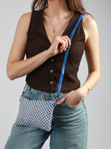 Sac Bandouli�re Beauty Polyester Miniprix Bleu beauty S014-vue-porte