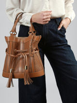 Sac Seau M Premier Flirt Cuir Ajour� Lancel Blanc premier flirt A14010-vue-porte