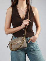 Cross Body Tas Cm Mila louise Bruin cm 23673CM-vue-porte