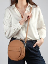 Cross Body Tas Dorine Leder Nathan baume Bruin nathan 96KW3061-vue-porte
