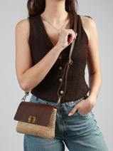 Sac Bandouli�re Capri Milano Marron capri CP25111-vue-porte