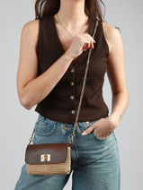 Cross Body Tas Capri Milano Bruin capri CP25112-vue-porte