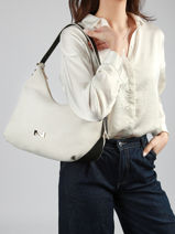 Sac Port� �paule Carrie En Cuir Daim Nathan baume Beige vogue 1-vue-porte