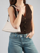 Schoudertas Tresse Miniprix Beige tresse 88302-vue-porte