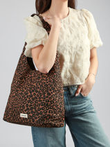 Le Hobo Bag Richelieu Wild Tribe Coton Recycl� Rivedroite Marron wild tribe RICHEWIL-vue-porte