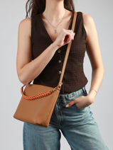 Sac Bandouli�re Dorine Laurent david Marron ld bags 69-vue-porte