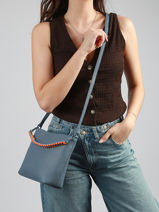 Sac Bandouli�re Dorine Laurent david Bleu ld bags 69-vue-porte