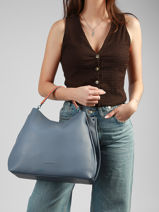 Schoudertas Dorine Laurent david Blauw ld bags 70-vue-porte
