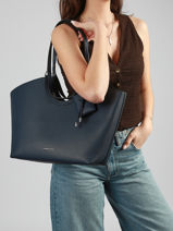 Sac � Main/shopping Est�e Avec Bijou De Sac Laurent david Bleu ld bags 73-vue-porte