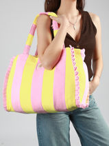 Sac De Plage En �ponge Zara Laurent david Multicolore ld bags 101-vue-porte