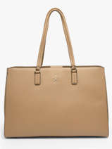 Sac Port� �paule Th Daily Polyester Tommy hilfiger Beige th daily AW18380