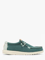 Mocassins Wally Braided Hey dude Groen men 40003