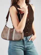 Schoudertas Noelle Guess Bruin noelle SS967218-vue-porte