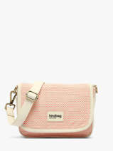 Sac Bandouli�re Tressage Coton Hindbag Rose tressage TS