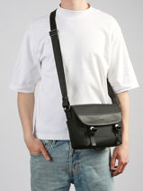 Sac Bandouli�re Hexagona Noir travel light 2920311-vue-porte