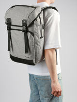 Sac � Dos Business David jones Gris business PC037A-vue-porte