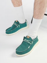 Mocassins Wally Braided Hey dude Groen men 40003-vue-porte