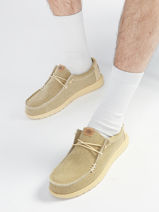 Mocassins Wally Braided Hey dude Grijs men 40003-vue-porte