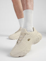 Sneakers Uit Leder Lacoste Wit men 1SMA0063-vue-porte