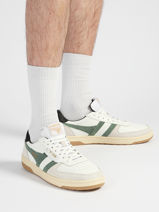 Sneakers En Cuir Gola Blanc men CMB336IN-vue-porte