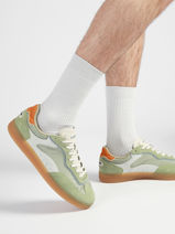 Sneakers Park En Cuir Hoff Vert men 12519009-vue-porte