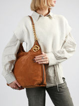 Sac Port� �paule Indie Michael kors Marron indie S6A15L7S-vue-porte
