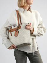 Sac Bandouli�re Jet Set Michael kors Beige jet set S6GTVT2B-vue-porte