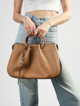 Handtas Gretel Ted lapidus Beige gretel TLAU8924-vue-porte