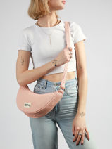 Sac Bandouli�re Tressage Coton Hindbag Rose tressage TS-vue-porte