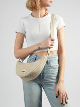 Sac Bandouli�re Tressage Coton Hindbag Beige tressage TS-vue-porte