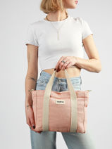 Sac � Main Tressage Coton Hindbag Rose tressage TS-vue-porte