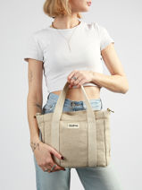 Handtassen Tressage Katoen Hindbag Beige tressage TS-vue-porte