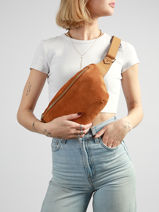 Sac Banane La Suite Cuir Paul marius Marron la suite BANANSUI-vue-porte