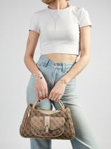 Sac � Main Jessa Polyester Guess Marron jessa JG836206-vue-porte