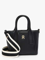 Sac Port� Main Th Essential Polyester Tommy hilfiger Noir th essential AW18371