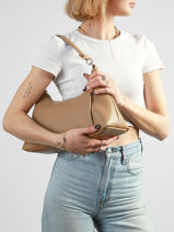 Sac Port� �paule Th Essential Polyester Tommy hilfiger Marron th essential AW18373-vue-porte