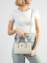 Sac Port� Main Th Daily Polyester Tommy hilfiger Blanc th daily AW18416-vue-porte