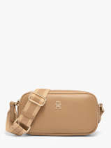 Sac Bandouli�re Th Essential Polyurethane Tommy hilfiger Marron th essential AW18370