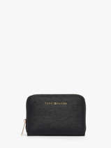Portefeuille Tommy hilfiger Noir th modern AW18487