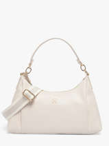 Sac Port� �paule Th Essential Polyester Tommy hilfiger Blanc th essential AW18373