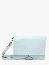 Sac Bandouli�re Caviar Cuir Milano Bleu caviar CA22112