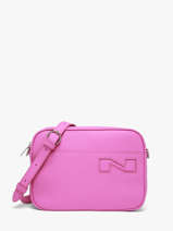 Sac Bandouli�re N City Louvain Cuir Nathan baume Rose n city 7