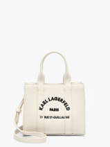 Sac Xs Rsg Cuir Avec Bandouli�re Karl lagerfeld Blanc rsg B1W30042