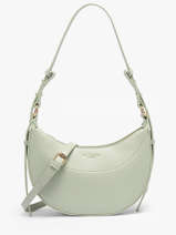 Sac Port� �paule Saffiano Miniprix Vert saffiano F8583