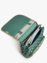 Sac � Dos 3 Compartiments Cameleon Vert vintage fantasy PBVGSD39-vue-porte