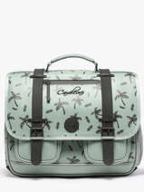 Cartable 3 Compartiments Cameleon Vert vintage north PBVWCA41